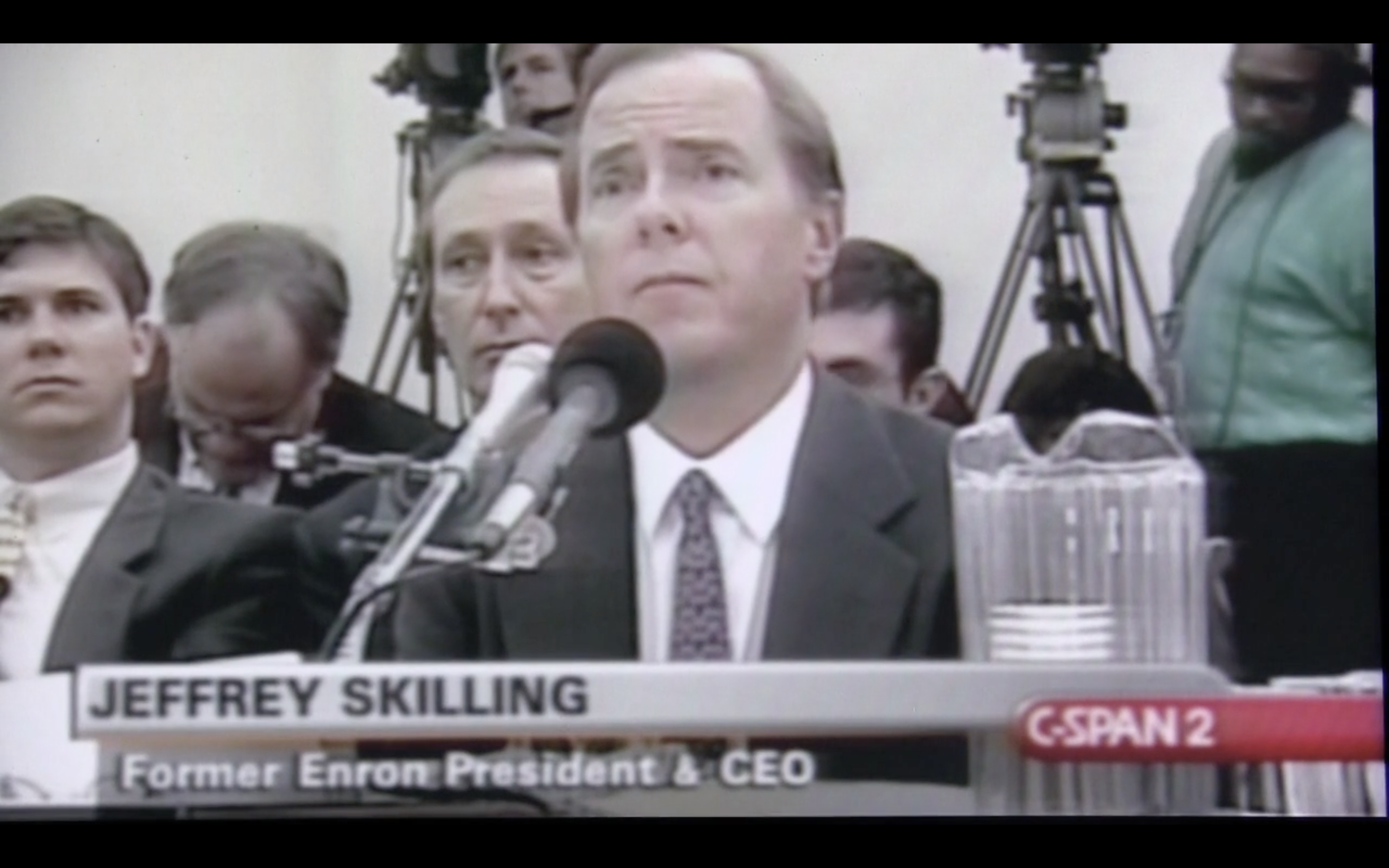 Shot from the movie Enron: The Smartest Guys in the Room, made in 2005