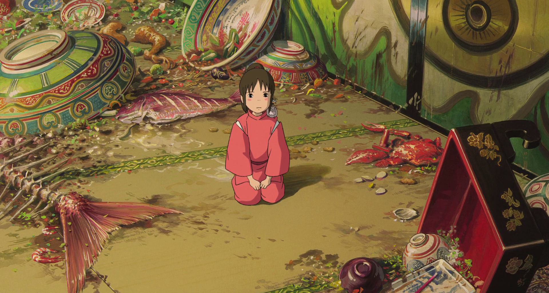 Shot from the movie Spirited Away, made in 2001