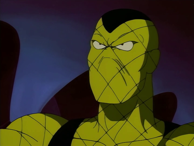 Shot from the ninth episode of the Spider-Man 1994 television series.