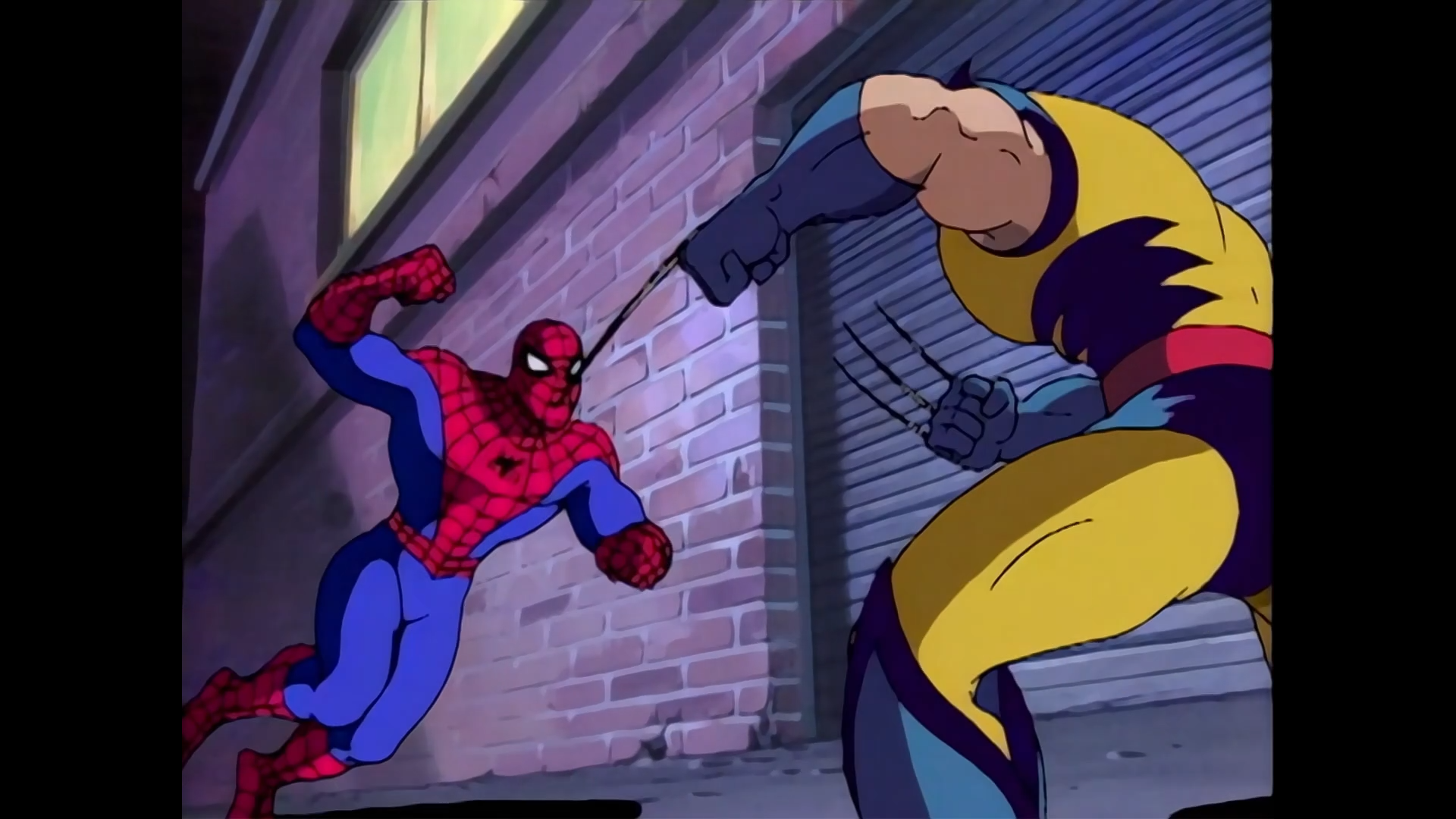 Shot from the fourth episode of the second season of the Spider-Man 1994 television series.