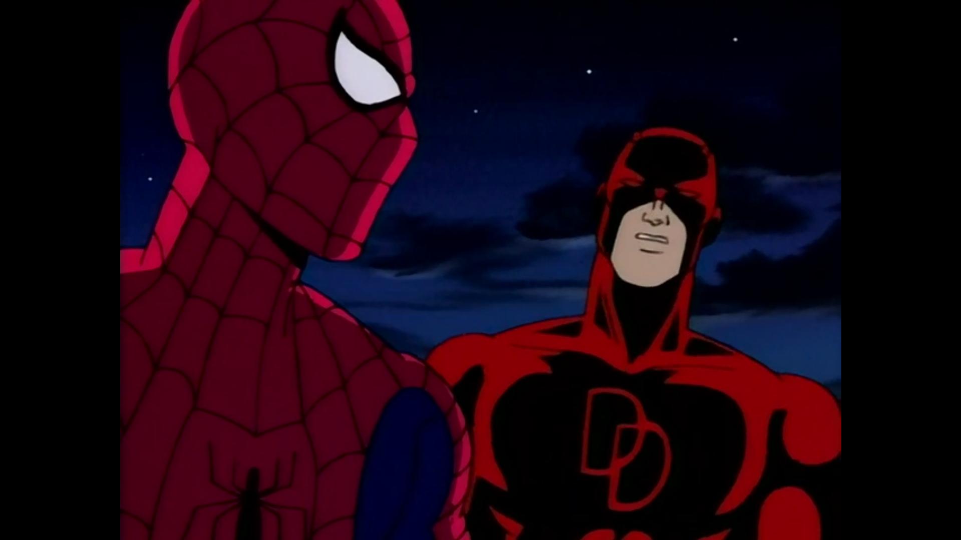Shot from the seventh episode of the third season of the Spider-Man 1994 television series.