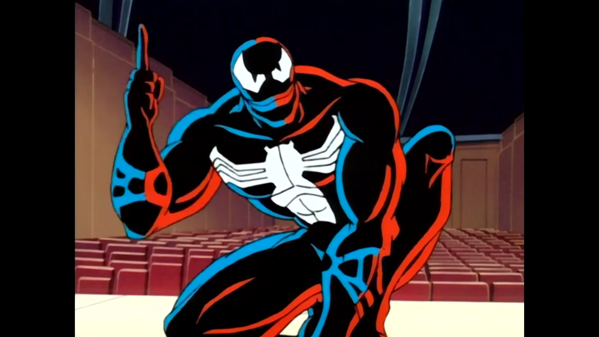 Shot from the tenth episode of the third season of the Spider-Man 1994 television series.