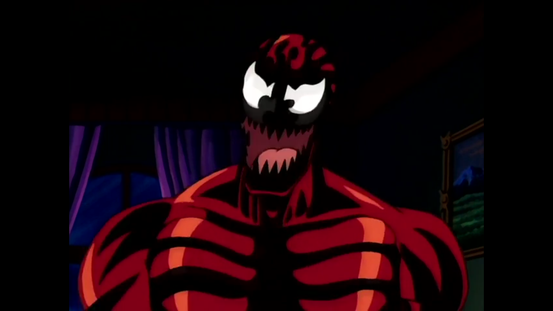Shot from the eleventh episode of the third season of the Spider-Man 1994 television series.