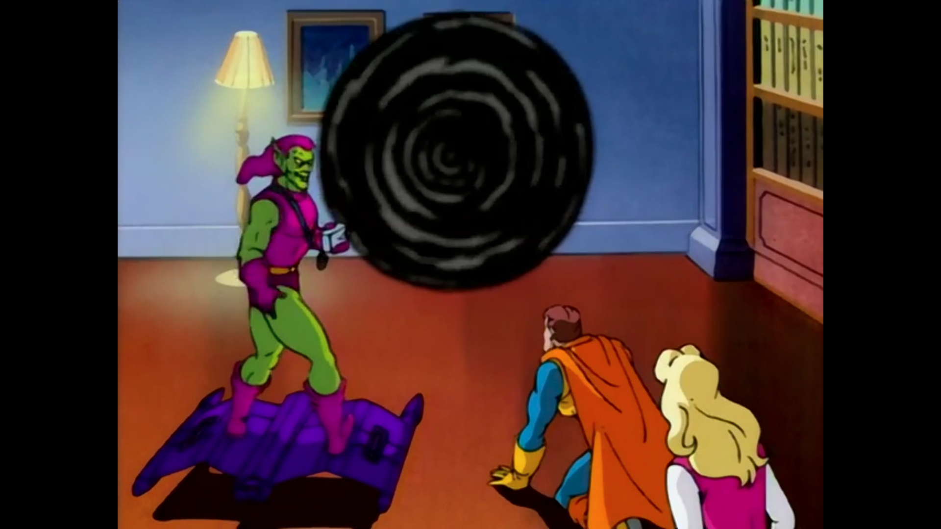 Shot from the thirteen episode of the third season of the Spider-Man 1994 television series.