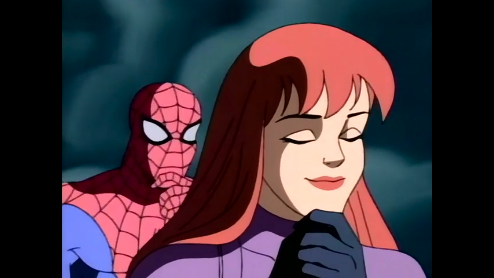 Shot from the ninth episode of the fourth season of the Spider-Man 1994 television series.