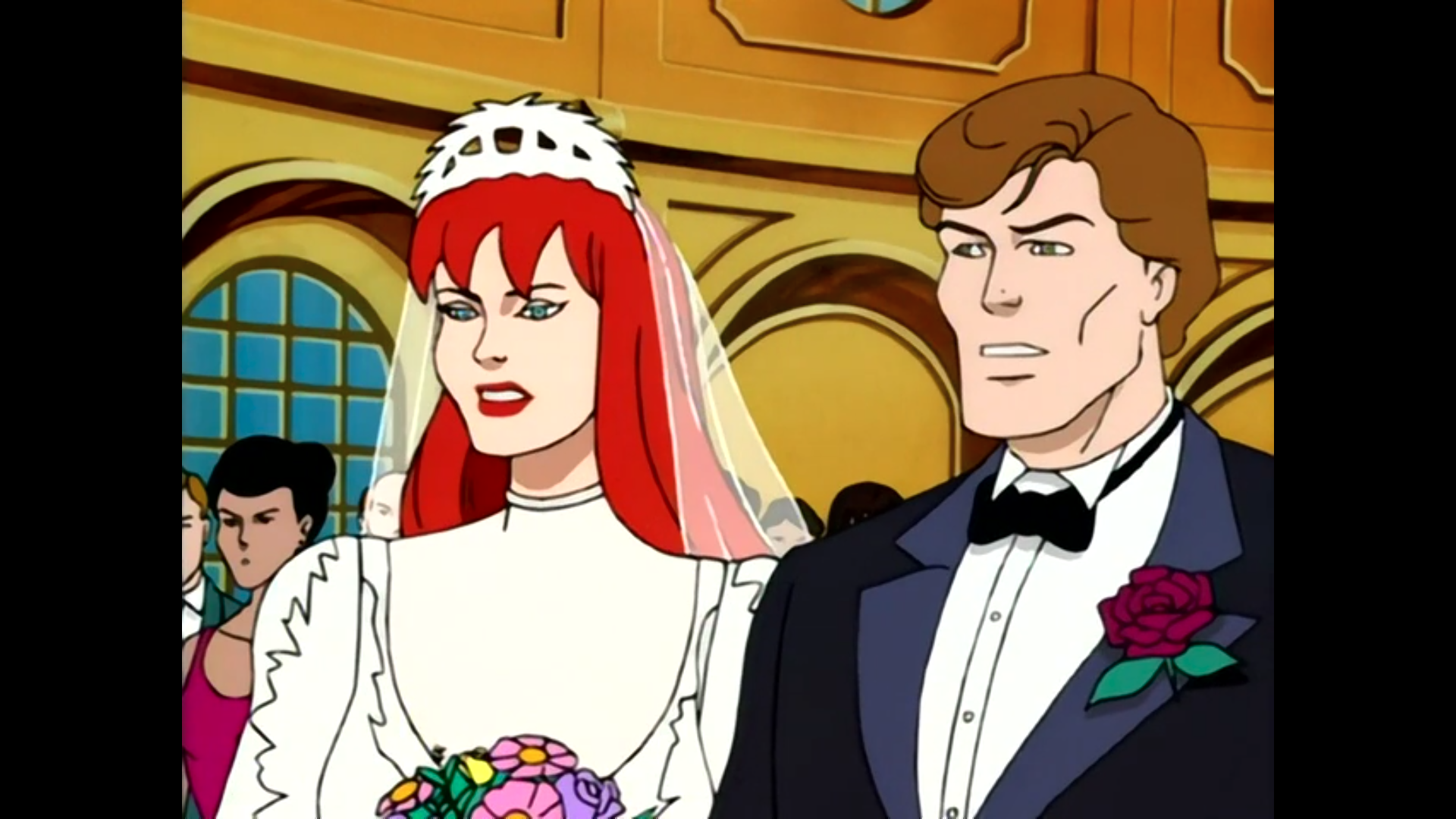 Shot from the first episode of the fifth season of the Spider-Man 1994 television series.