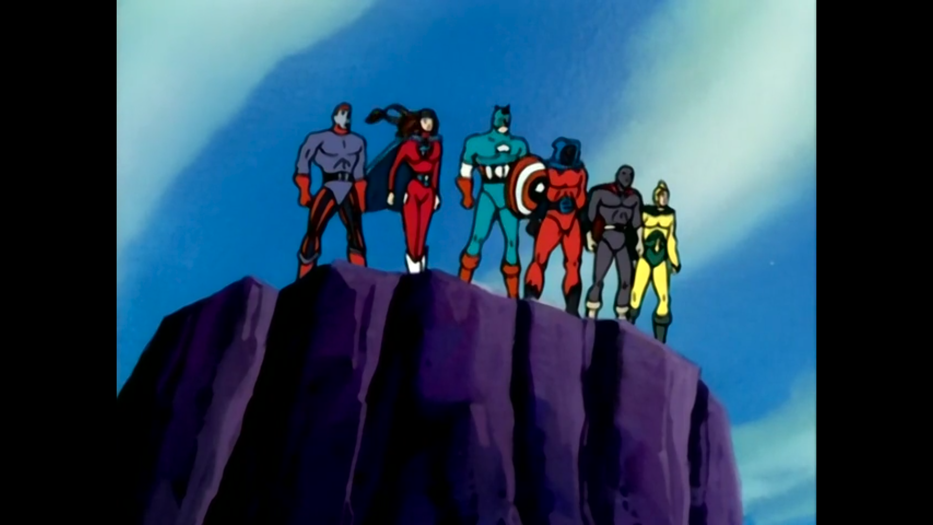 Shot from the fourth episode of the fifth season of the Spider-Man 1994 television series.